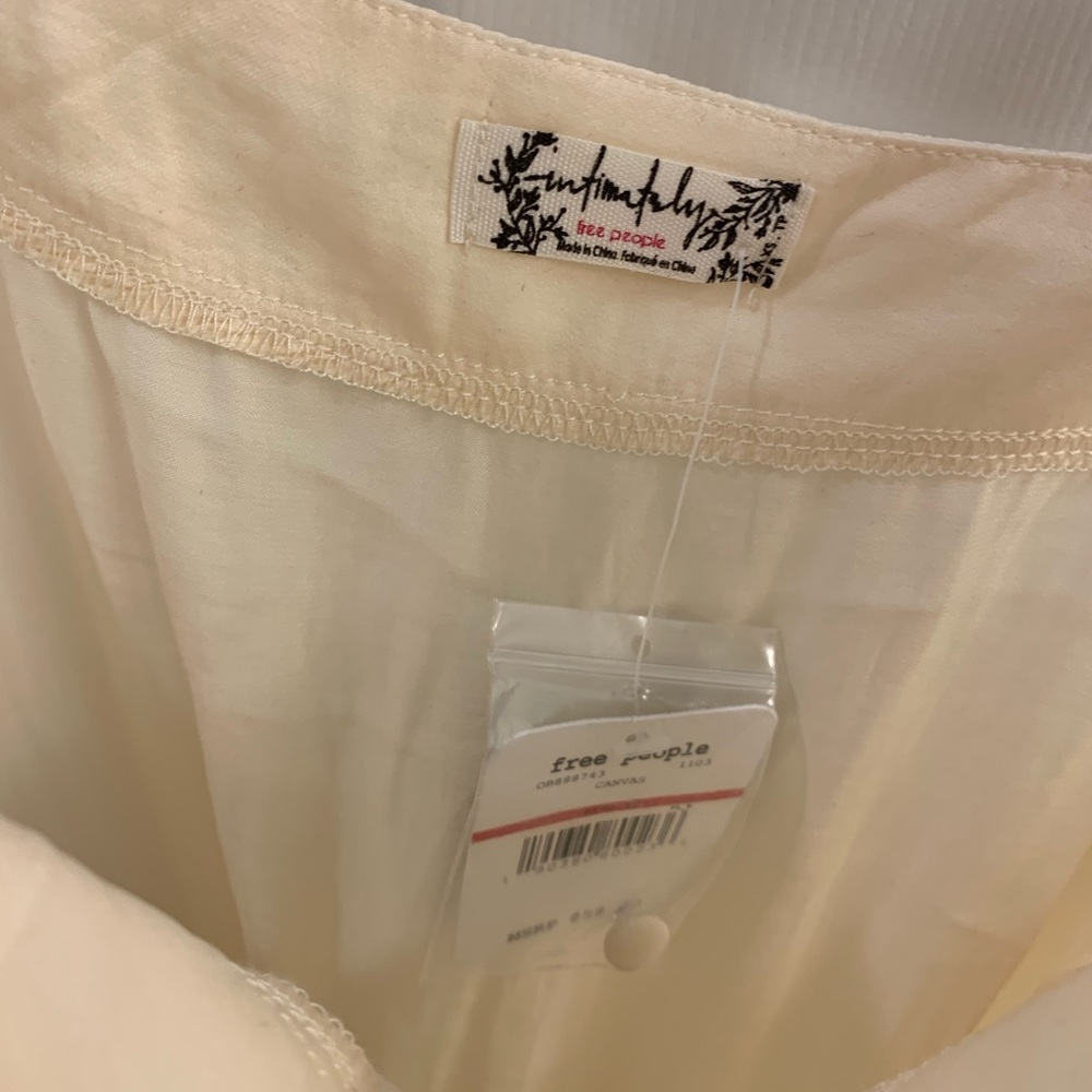 SOLD NWT Gorgeous Free People Canvas Ties Over Guys Sleeveless Bodysuit XS❤️ - Picture 5 of 9
